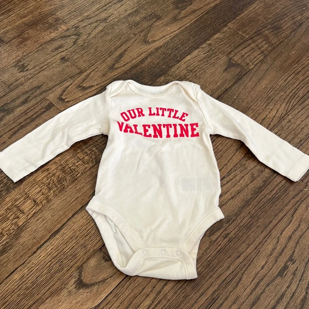 6-12M Our Little Valentine Onesie